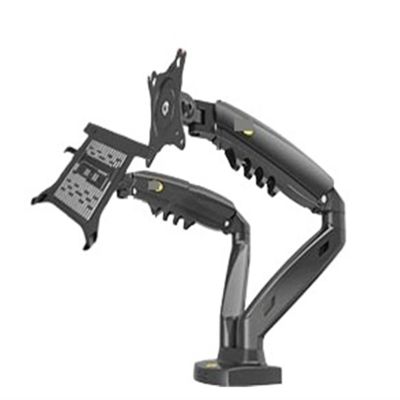ADBWEKKF F160 10-17.3" Laptop Mount 360 Rotate 10-27" Air Press Full Motion Gas Strut LCD Tv Table Screen Stand Monitor(Version 1)