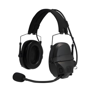 Aimsniper FMA AMP Headset Headphone Head & Helmet-Mounted Pickup Noise Reduction Communication Headphone Hear Protection EarmuffsBlack (Black Sets & PTT V60)