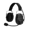 Aimsniper FMA AMP Headset Headphone Head & Helmet-Mounted Pickup Noise Reduction Communication Headphone Hear Protection EarmuffsBlack (Black Sets & PTT V60) view 1