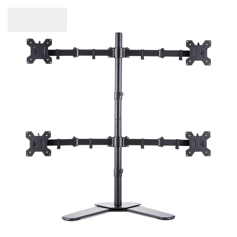 ADBWEKKF Four Arm Desk Mount Ergonomic LCD Computer Monitor Bracket Stand Tilt Rotation 17-32 Screen Support