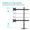 ADBWEKKF Four Arm Desk Mount Ergonomic LCD Computer Monitor Bracket Stand Tilt Rotation 17-32 Screen Support view 3