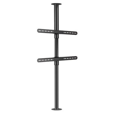 Adjustable Wall-Mounted Swivel & Tilt TV Stand, Rotating LCD TV Frame with Partition Rack, Versatile Ceiling Mount Bracket (170-205cm) for Optimal Viewing Experience