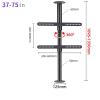 360 Rotating LCD TV Stand & Ceiling Mount, Adjustable Partition Rack for 32-75" LED Screens, Versatile Floor & Cabinet Base (110-135cm) - Perfect for Home or Office view 3
