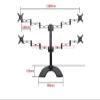 ADBWEKKF with Big Base 10-27" Six Screen Table Mount LCD Tv Stand Full Motion Height Adjustable Monitor Desk Support Bracket LCD Holder(Small one) view 3