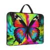 14in Laptop Sleeve Bag, Lightweight Waterproof Laptop Bag Shockproof Soft Carrying Case Colorful Butterfly Tablet Travel Cover with Handle for 13-14 Inch Notebook view 2