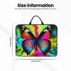 14in Laptop Sleeve Bag, Lightweight Waterproof Laptop Bag Shockproof Soft Carrying Case Colorful Butterfly Tablet Travel Cover with Handle for 13-14 Inch Notebook view 4