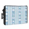 Big buy store Outdoor TV Cover 75 Inch Blue Stripes Shell TV Enclosure Ocean Starfish Jellyfish Coral TV Covers for Outside TV Display Screen Protector with Remote Control Pocket Home Decor view 1