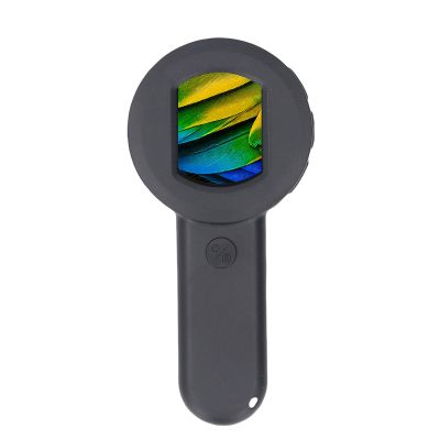 Gugxiom Handheld Digital Microscope, 4X Magnifying Glass with 8 LED Light, 2 inch Screen, USB Magnifier for Collector (128GB)