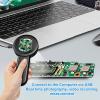 Gugxiom Handheld Digital Microscope, 4X Magnifying Glass with 8 LED Light, 2 inch Screen, USB Magnifier for Collector (128GB) view 2