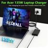 135W Laptop Charger Compatible with Acer Nitro 5 7 Charger N18C3 N18C4 AN515-51 AN515-52 AN515-53 AN515-54 AN517-51, Replacement ADP-135KB T ADP-135NB B Power Supply view 3
