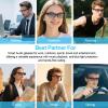 GenXenon Smart Glasses for Women Men, Anti-blue Light Photochromic Lenses, Open-ear Half-frame Design, 26.1g Lightweight Music Eyeglasses, Bluetooth Sunglasses with Speakers for Travel Sports Business view 4