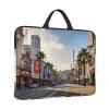 14in Laptop Sleeve Bag, Lightweight Waterproof Laptop Bag Shockproof Soft Carrying Case Hollywood Boulevard Tablet Travel Cover with Handle for 13-14 Inch Notebook view 2