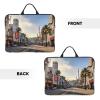 14in Laptop Sleeve Bag, Lightweight Waterproof Laptop Bag Shockproof Soft Carrying Case Hollywood Boulevard Tablet Travel Cover with Handle for 13-14 Inch Notebook view 3