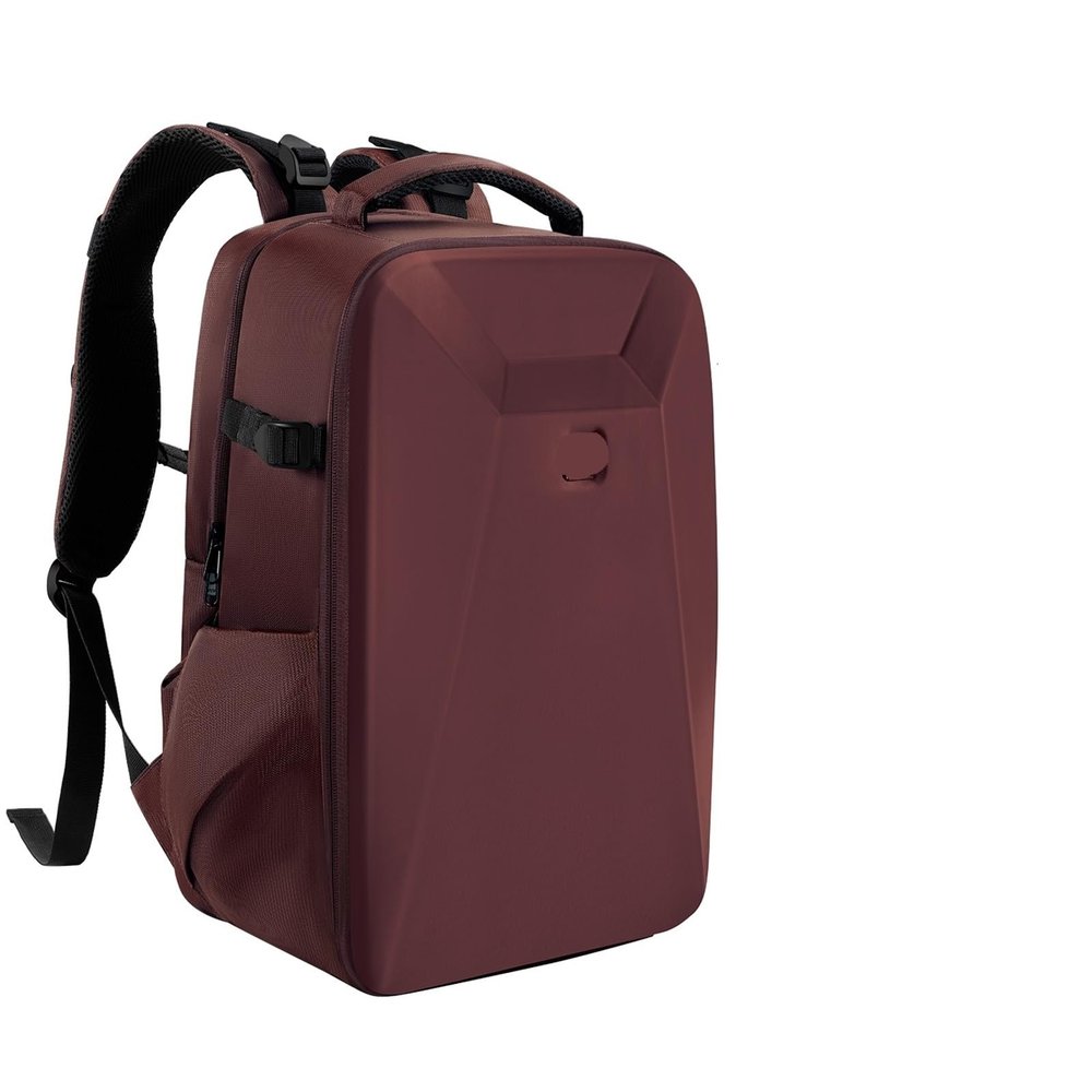 22L Camera Bag Large Capacity Travel Photography Backpack Waterproof Men's Backpack(RED)