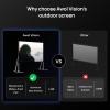 AWOL VISION Folding Outdoor Projector Screen with Stand (150 inches), Portable 16:9 4K HD Rear Front Movie Screen with Carry Bag for Theater Backyard Movie Night,Cinema School view 4