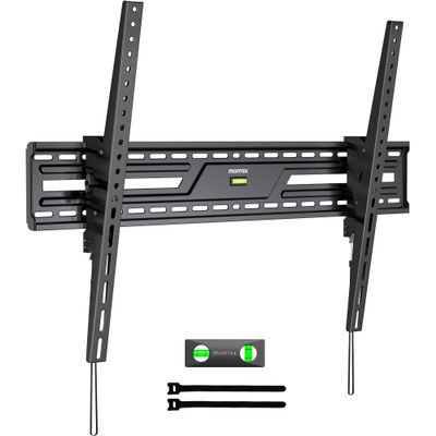 monTEK 15Full Tilting TV Wall Mount for 50-100 inch Large TVs up to 220 LBS & 900x600mm Vesa, Effortless Tilt & Lock Heavy Duty TV Wall Mount Fits 32/24/18/16 Wood Studs TM1005W-LT