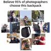 Multi-functional Outdoor Camera Backpack Video Digital Shoulder Camera Bag(GRAY) view 3