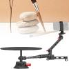 360 Spinning Camera Rig, 360 Degree Spinner with 43.3in Extension Poles, Professional Small Photography Turntable Rotating Camera Slider, Rotating Platform Shooting Suction Cup Base view 1