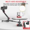 360 Spinning Camera Rig, 360 Degree Spinner with 43.3in Extension Poles, Professional Small Photography Turntable Rotating Camera Slider, Rotating Platform Shooting Suction Cup Base view 2