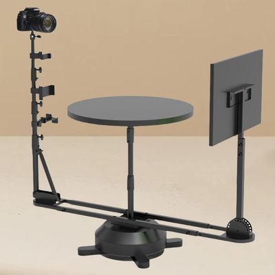 Rotating Camera Slider, Spinning Photo Video Booth, 360 Panoramic Photography Spinning Platform, Photography Turntable, Load 50kg (Manual)