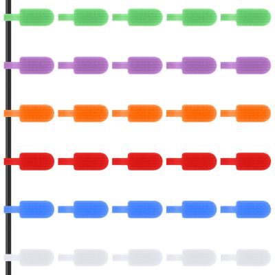30 PCS Cable Labels, Multi-Color Write On Cord Label and Wire Tags for Electronic, Computers Cable Management and Identification Xmas Decoration