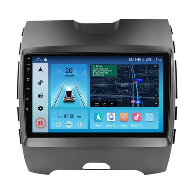 FELLOSTAR for 2015-2018 Ford Edge 2 Radio Upgrade with Carplay & Android Auto 8-Core 2G RAM + 32G ROM Car Stereo 9-Inches QLED Touch Screen Head Unit with GPS Navigation