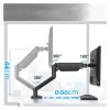 14-34 inch Dual Monitor Stand Adjustable Dual Screen Stand Computer Heightening Shelf Load-Bearing 2-10kg(Black) view 3