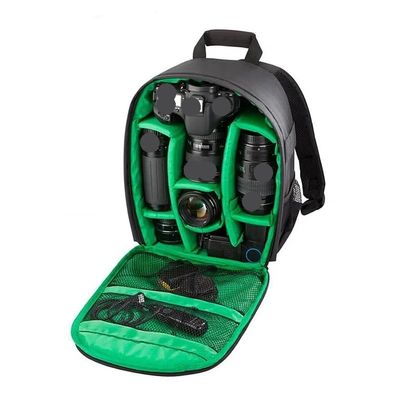 Multi-functional Outdoor Camera Backpack Video Digital Shoulder Camera Bag(Green)