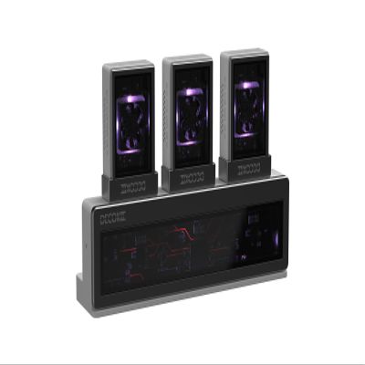 DECOKEE DK-Station M.2 NVMe SSD Enclosure Hub, DK-Disk (SSD Enclosure) 3X, DK-HUB 1X, USB 3.2 Gen2 10Gbps, RGB LED (White)