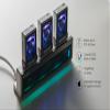 DECOKEE DK-Station M.2 NVMe SSD Enclosure Hub, DK-Disk (SSD Enclosure) 3X, DK-HUB 1X, USB 3.2 Gen2 10Gbps, RGB LED (White) view 4