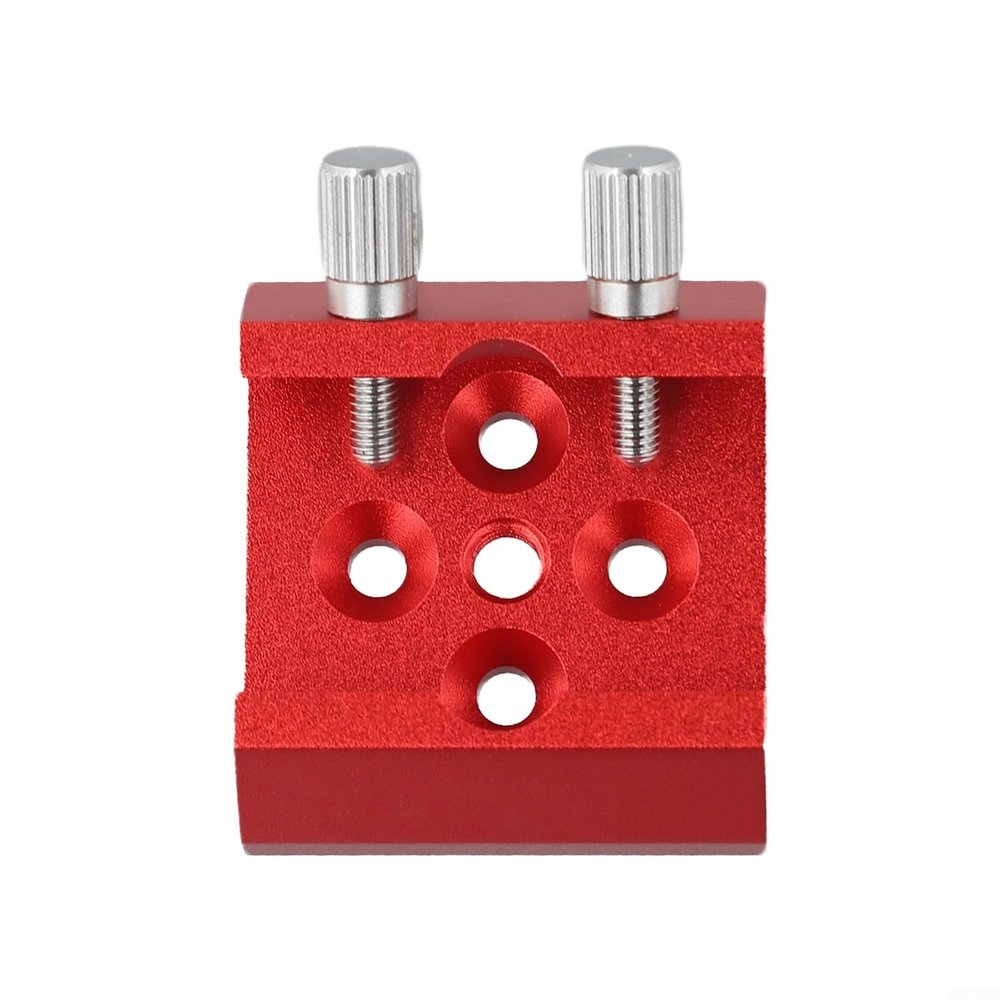 Astronomical Telescope Dovetail Base, Finder Scope Mount Bracket 1/4 Thread Aluminum Alloy Adapter Plate with Thumbscrew Locks, 40 * 44 * 16mm(Red)