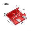 Astronomical Telescope Dovetail Base, Finder Scope Mount Bracket 1/4 Thread Aluminum Alloy Adapter Plate with Thumbscrew Locks, 40 * 44 * 16mm(Red) view 3