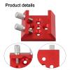 Astronomical Telescope Dovetail Base, Finder Scope Mount Bracket 1/4 Thread Aluminum Alloy Adapter Plate with Thumbscrew Locks, 40 * 44 * 16mm(Red) view 4