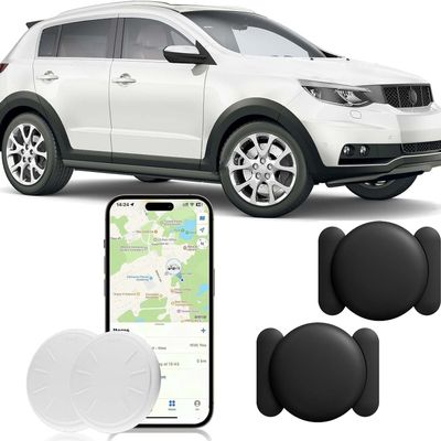 GPS Tracker for Vehicles, 2PCS Real Time GPS Tracker, Work with Find My (iOS Only), Hidden Mini Tracker Device for Vehicles, No Monthly Fee, Magnetic Car Tracker, Waterproof