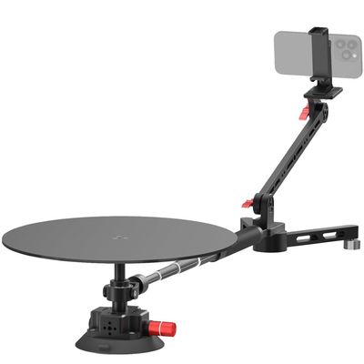 360 Video Camera Rotating Platform, Compact Panoramic Surround Platform, Photography Turntable Photo Booth, Camera Slider for Product Photography