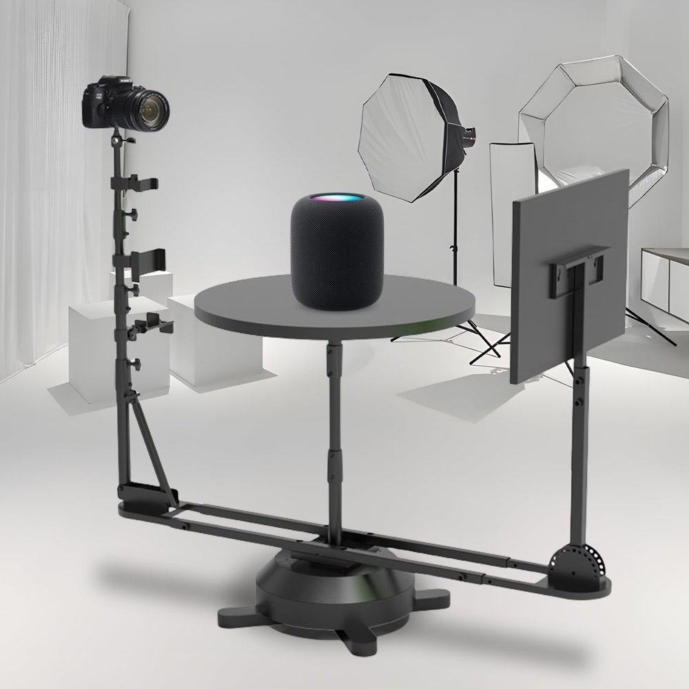 360 Degree Spinner, Professional Photography Turntable, Rotating Platform, Spinning Camera Slider for Commercial Video, Food Shooting, Product Photography (Manual)