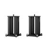 HJZALMI Universal Floor Speaker Stands, A Pair of Black Square Tub-e Column Speaker Stands,for Surround Sound, Satellite & Studio & Bookshelf Speakers,10,12,15in(Black-B,48X53X60cm) view 1