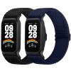 2 Pack Elastic Bands Compatible with Xiaomi Smart Band 9 Active Women Men, Soft Nylon Replacement Sport Wriststrap for Redmi Band 3 view 1
