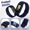2 Pack Elastic Bands Compatible with Xiaomi Smart Band 9 Active Women Men, Soft Nylon Replacement Sport Wriststrap for Redmi Band 3 view 2