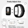 2 Pack Elastic Bands Compatible with Xiaomi Smart Band 9 Active Women Men, Soft Nylon Replacement Sport Wriststrap for Redmi Band 3 view 3
