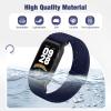 2 Pack Elastic Bands Compatible with Xiaomi Smart Band 9 Active Women Men, Soft Nylon Replacement Sport Wriststrap for Redmi Band 3 view 4