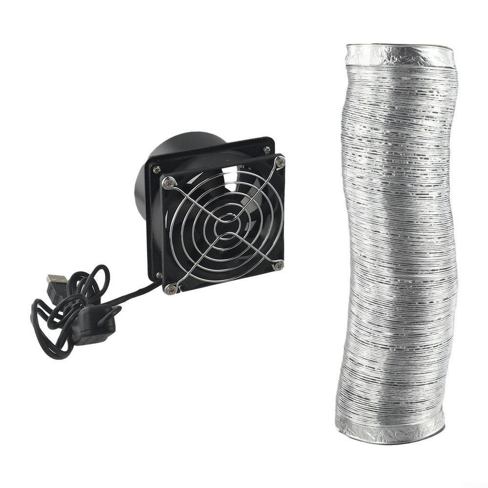 Compact USB Exhaust Fan For Clean Air, Suitable For Various Environments(Fan plus 6m pipe)