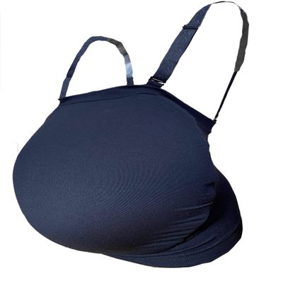 Pregnant Belly Cover Fake Cover, Adult Filler, Woman Actor Bag Props (Negro XL)