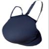 Pregnant Belly Cover Fake Cover, Adult Filler, Woman Actor Bag Props (Negro XL) view 1