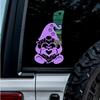 (2 Pcs Lavender Purple 4.8'' x 6.8'') - No Background - Waterproof of gnome and Heart Sticker Decal for Laptops, Water Bottles, Cars, Trucks, Wall Ideal Gift - 925VER1K15172LA view 1