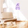 (2 Pcs Lavender Purple 4.8'' x 6.8'') - No Background - Waterproof of gnome and Heart Sticker Decal for Laptops, Water Bottles, Cars, Trucks, Wall Ideal Gift - 925VER1K15172LA view 4