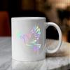 (2 Pcs Hologram 8.1'' x 8.0'') - No Background - Waterproof of Christian Symbol Dove Peace Sticker Decal for Laptops, Water Bottles, Cars, Trucks, Wall Ideal Gift - 925VER1K15015HO view 2