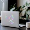 (2 Pcs Hologram 8.1'' x 8.0'') - No Background - Waterproof of Christian Symbol Dove Peace Sticker Decal for Laptops, Water Bottles, Cars, Trucks, Wall Ideal Gift - 925VER1K15015HO view 3