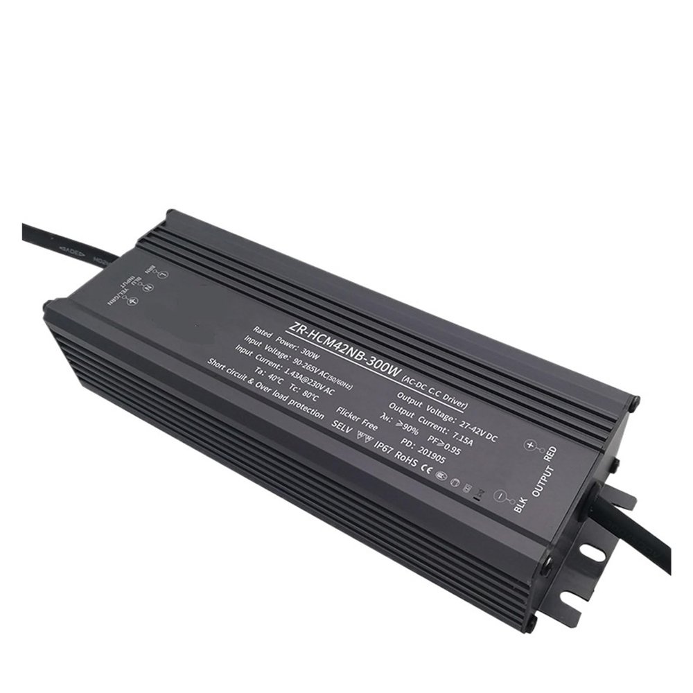 LED power driver 300W photography light constant current switching power supply adapter waterproof voltage 0-10V dimming power supply ZR-HCM30NB-300W ZR-HCM42NB-300W ZR-HCM50NB-300W ZR-HCM60NB-300W(ZR