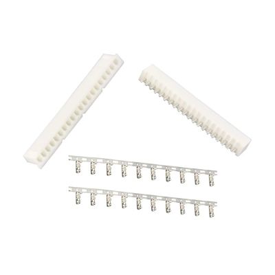 10 Sets XH2.54 Straight Needle Spacing 2.54mm Connectors Male and Female Plug + Terminals(XH2.54-20Pin S)
